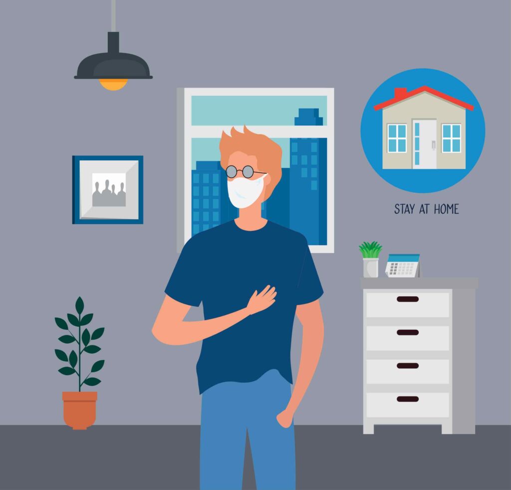 sequedad ocular y mascarilla